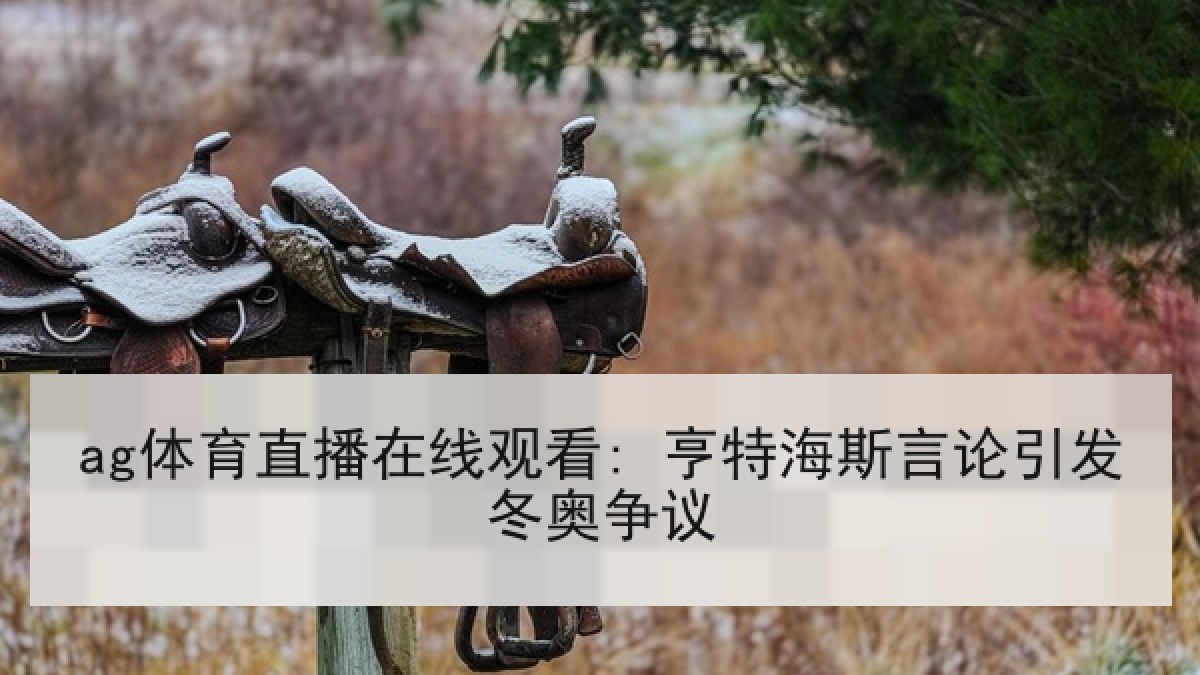 ag体育直播在线观看: 亨特海斯言论引发冬奥争议 ag体育直播在线观看: 亨特海斯言论引发冬奥争议